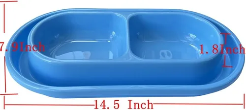 Miniatura 3 de Plato a prueba de hormigas para gatos, comedero para mascotas de 32 onzas, cuenco de agua para perros pequeños y medianos (rosa, M)