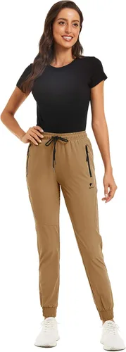 Miniatura 3 de TACVASEN Pantalones de senderismo para mujer de secado rápido con bolsillos con cremallera
