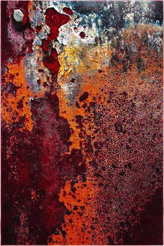 Miniatura 19 de SAFAVIEH Glacier Collection GLA124U - Alfombra moderna abstracta que no desprende pelusa, para sala de estar y dormitorio, 2 pies 3 pulgadas x 4