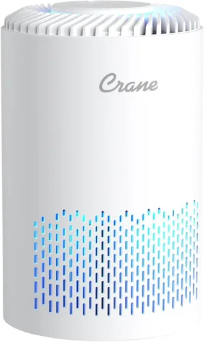 Crane Purificador de aire True HEPA para el hogar, dormitorio y dormitorio, purificador de aire pequeño de hasta 150 pies cuadrados para polvo,