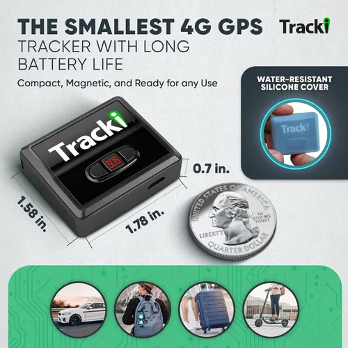 Miniatura 2 de Tracki Mini rastreador GPS, suscripción de 6 meses incluida - Rastreador universal compacto 4G LTE para vehículos, bolsas, equipaje y activos