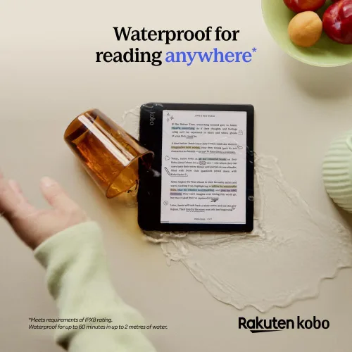 Miniatura 7 de Kobo Libra Colour eReader Pantalla Kaleido™ 3 de tinta E sin deslumbramiento de 7 pulgadas Opción de modo oscuro Audiolibros Resistente al