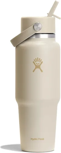Miniatura 19 de Hydro Flask Botella de agua de viaje – Acero inoxidable aislado – Tapa ancha con pitillo, antiderrames, a prueba de fugas en 24 oz Trillium Pink
