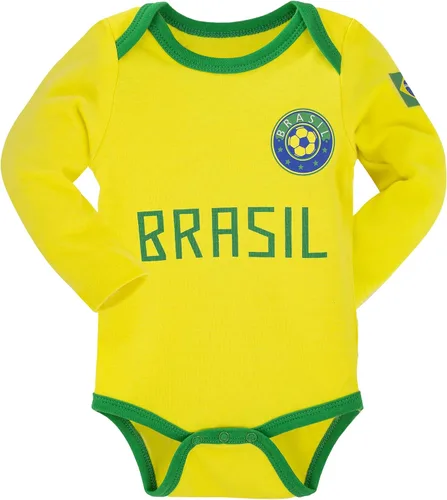 Miniatura 11 de Cnins Body deportivo para bebé, de manga larga, con temática de fútbol, unisex, para bebés de 0 a 18 meses