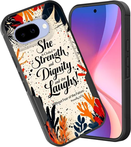 Miniatura 24 de Funda para Pixel 6A, funda híbrida de doble capa resistente a prueba de golpes de policarbonato duro de silicona suave TPU para Google Pixel 6A