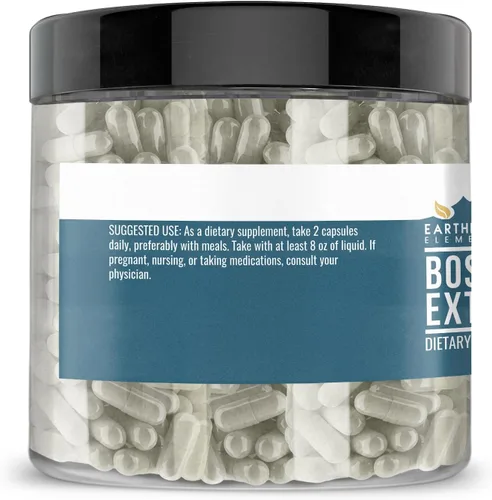 Miniatura 3 de Earthborn Elements Boswellia Serrata Extract 200 cápsulas, puro y sin diluir, sin aditivos