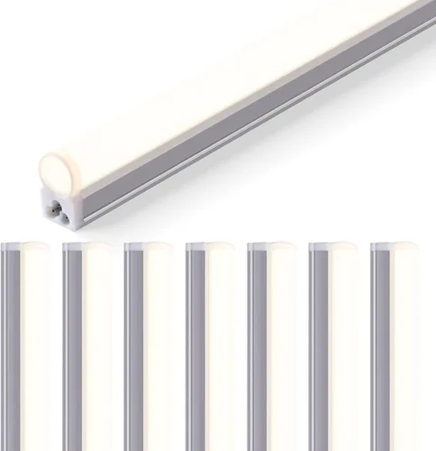 Miniatura 11 de Barrina Luz LED para tienda de 4 pies, 2200 lm, 4000 K blanco frío, accesorio LED T5, luces de tienda enlazables, luz de techo y debajo