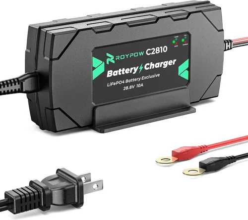 Miniatura 11 de Cargador de batería de litio de 6V/12V 1A, cargadores de batería inteligentes RoyPow 1A, cargadores automáticos de batería de goteo, mantenedor