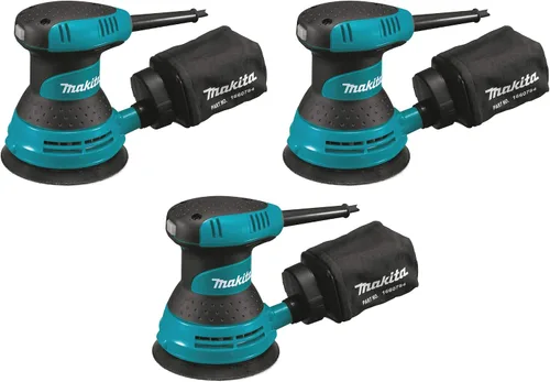 Makita BO5030K - Lijadora orbital aleatoria de 5 pulgadas, con caja de herramientas (paquete de 3)