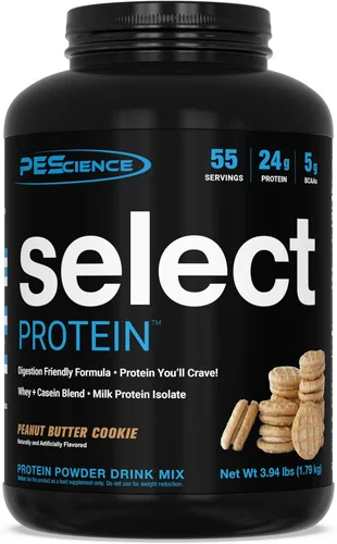 Miniatura 15 de PEScience Select Protein Powder, mezcla de suero y caseína, proteína limpia en polvo para mujeres y hombres, baja en calorías, baja