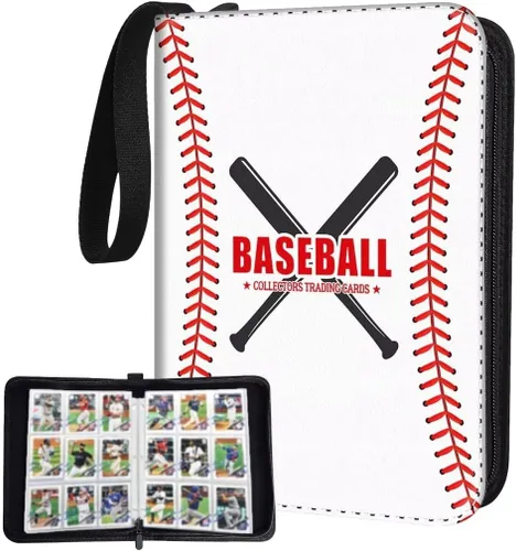 Miniatura 9 de Carpeta de Tarjetas de Fútbol con 900 Bolsillos con 50 Fundas Removibles, Carpeta Portátil para Tarjetas Deportivas de Intercambio, Álbum