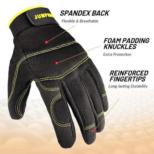 Miniatura 3 de Guantes de trabajo para mujer, 2 pares, guantes de jardinería ultraligeros, guantes multifuncionales para patio, trabajo doméstico, almacén