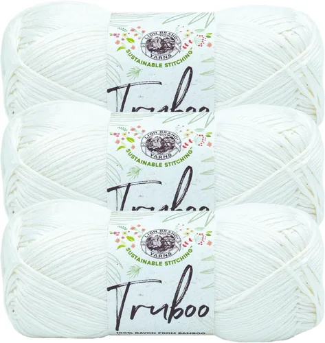 Miniatura 69 de (1 Madeja) Lion Brand Yarn Truboo Yarn, Aguamarina