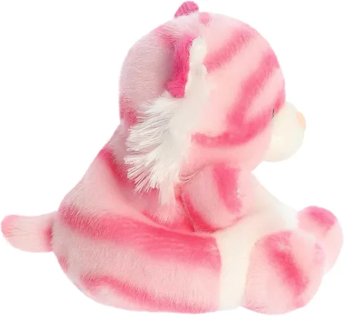 Miniatura 4 de Aurora® Adorable animal de peluche Palm Pals™ Pink Tiger™, divertido peluche coleccionable para niños y adultos, perfecto para decorar habitaciones