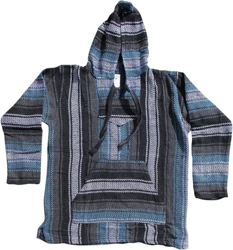 Miniatura 2 de Del Mex Sudadera con capucha Mexicana Baja Jersey Jerga Surf Poncho Droga Alfombra