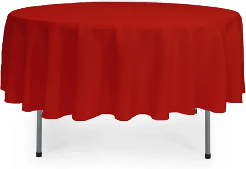 Miniatura 85 de YOUR CHAIR COVERS - Mantel redondo de poliéster prémium de 120 pulgadas - Mantel de lino color champán para mesas redondas estándar