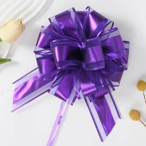 Miniatura 13 de GAKA 10 lazos rojos, lazos grandes de 6 pulgadas para envolver regalos o cestas de flores, Navidad, día de San Valentín, varias decoraciones