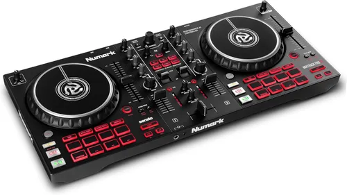 Numark Mixtrack Pro FX Controlador Serato DJ con 2 cubiertas, mezclador, palas de efectos e interfaz de audio