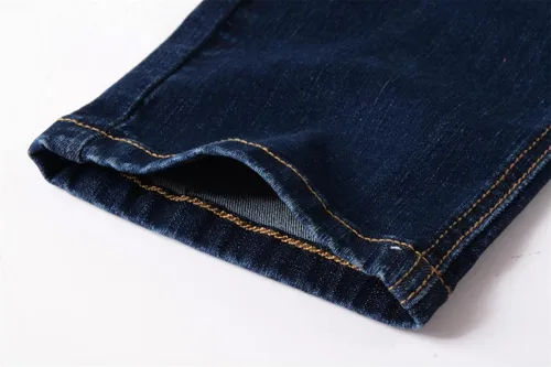 Miniatura 6 de ZLZ Jeans rasgados y desgastados para hombre, corte delgado, diseño de moda para hombre, pantalones de mezclilla destruidos, ajuste elástico