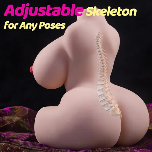 Miniatura 6 de Torso de Muñeca Sexual para Hombres Masturbador Masculino - Juguetes Sexuales de 7 LB con Pechos Grandes y Trasero Suave, Muñecas Sexuales Femeninas