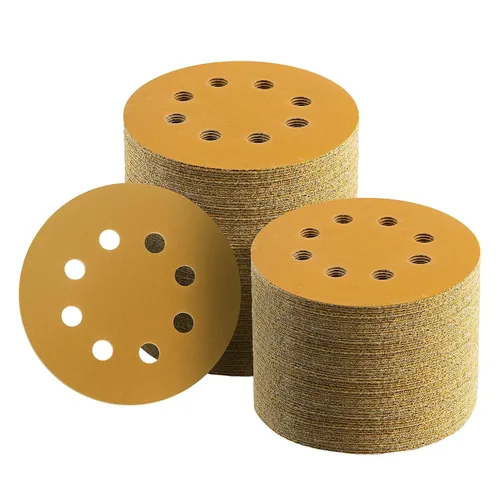 Miniatura 11 de 100 discos de lija de 5 pulgadas con gancho y bucle, papel de lija de grano 40 para carpintería o automoción, papel de lija de órbita aleatoria