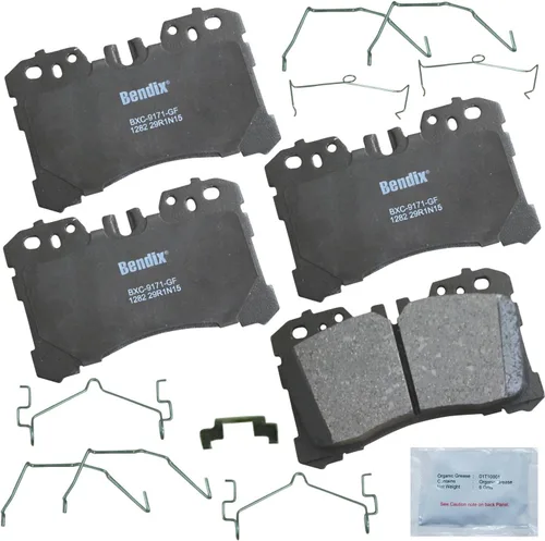 Miniatura 198 de Pastillas de freno delanteras cerámicas Bendix Priority1 CFC2302 para Hyundai Elantra 2021, Sonata 2022-2020, Kia K5 2023-2021