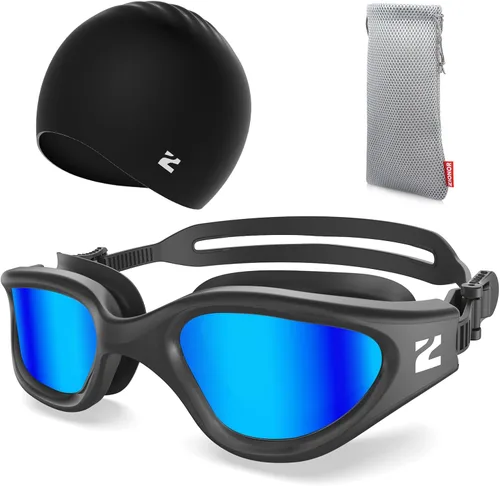 Miniatura 19 de ZIONOR Gafas de natación para adultos, G1 Air con protección UV antivaho y a prueba de fugas, ajuste cómodo para adultos, hombres y mujeres, incluye
