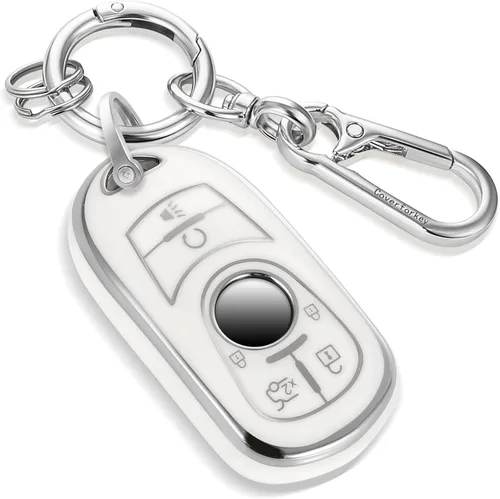 Miniatura 73 de Funda para llavero GMC con llavero de cuerda trenzada de metal antipérdida, exquisita funda suave para Tahoe Acadia Terrain Yukon Yukon XL Silverado