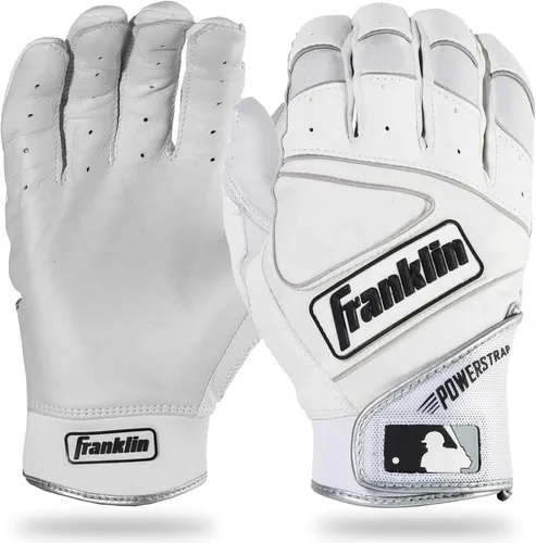 Miniatura 18 de Franklin Sports MLB Guantes de Béisbol - Guantes Powerstrap para Adultos y Jóvenes de Bateo para Hombres, Mujeres, Niños y Niñas Cromo Royal