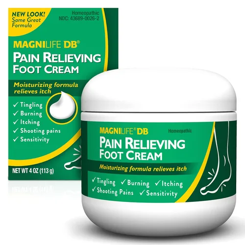 Miniatura 7 de Crema para pies MagniLife DB, alivio calmante para sensaciones de ardor, hormigueo, tirones y punzadas en los pies - Calma la piel seca, agrietada