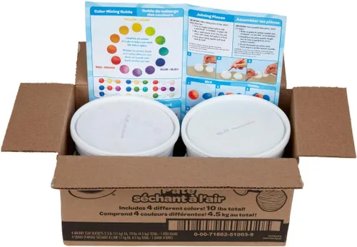 Miniatura 6 de Crayola - Arcilla de secado al aire, colores clásicos, juego a granel (4), 2.5 lb arcilla de modelado para niños en baldes resellables Blanco