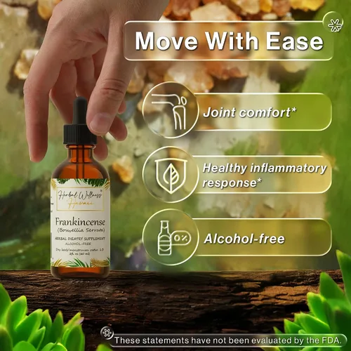 Miniatura 2 de Extracto líquido de incienso – Suplemento de bienestar a base de hierbas, tintura de resina seca Boswellia Serrata, sin alcohol, 2 onzas líquidas
