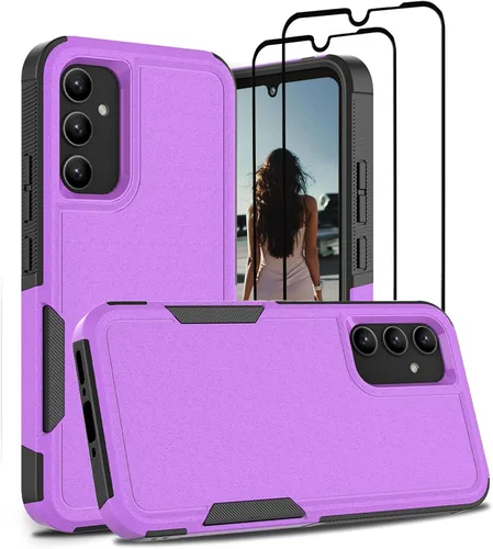 Miniatura 117 de Jeylly Compatible con Samsung Galaxy A22 5G Funda, Funda Samsung A22 5G con 2pcs protectores de pantalla de vidrio templado
