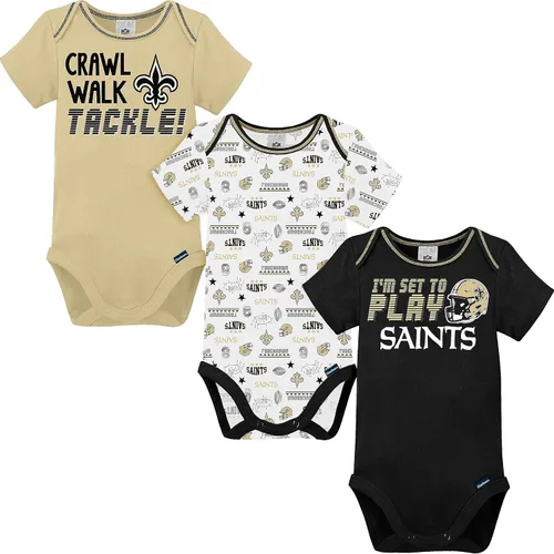 Miniatura 7 de Gerber - Mameluco unisex de manga corta para bebé, equipo de la NFL, paquete de 3