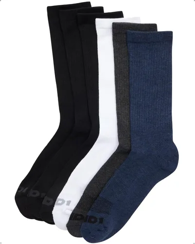 Miniatura 3 de AND1 Calcetines tipo tripulación para hombre - Paquete de 12 calcetines deportivos acolchados de alto rendimiento que absorben la humedad y son