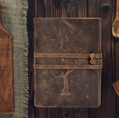 Miniatura 3 de Diario de árbol de la vida, diario de cuero, cuaderno de cuero, diario vintage, diario de 200 páginas, diario de árbol de la vida para mujeres