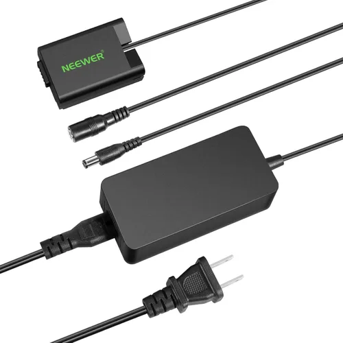 NEEWER EN-EL25 Kit de acoplador de batería ficticia de repuesto, kit de cargador de cámara con acoplador de CC, adaptador de CA y enchufe de EE.