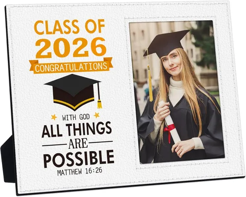 Miniatura 9 de FLYAB Marco de fotos de graduación Clase de 2025 - Regalos de graduación 2025 para hombres y mujeres, exhibición especial para una preciada foto