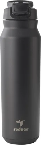 Miniatura 22 de REDUCE Hydrate Pro - Botella de agua aislada de acero inoxidable de 24 onzas, tapa abatible a prueba de fugas, apta para lavavajillas, sin BPA, Negro