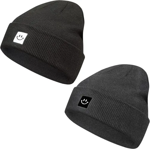 Miniatura 2 de Paladoo Gorro de punto para hombre y mujer, paquete de 2
