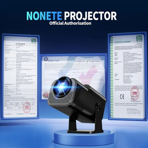 Miniatura 3 de [Proyector 2026 actualizado] Mini proyector compatible con 4K 1080P Keystone automático 270° giratorio con WiFi 6 y Bluetooth 5.2 proyector portátil