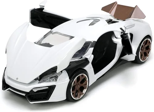 Miniatura 6 de Jada Hyper-Spec 1:24 W Motors Lykan Hypersport - Coche fundido a presión, color blanco, juguetes para niños y adultos