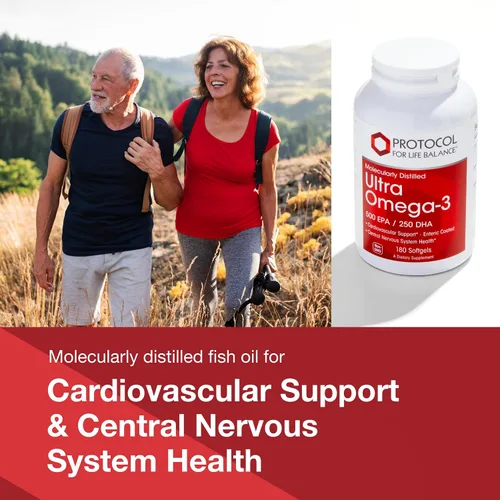 Miniatura 3 de PROTOCOL FOR LIFE BALANCE Ultra Omega-3-500mg EPA y 250mg DHA - Aceite de pescado para apoyo cerebral, salud del corazón y sistema nervioso*