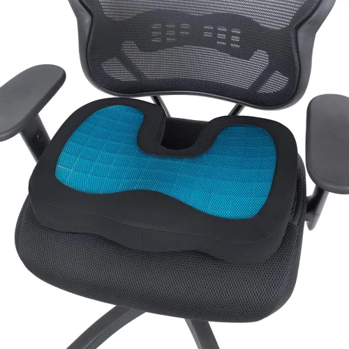 Miniatura 5 de Motor Trend Cojín refrescante para asiento de automóvil con espuma viscoelástica, fabricado con gel ortopédico para máxima comodidad del coxis