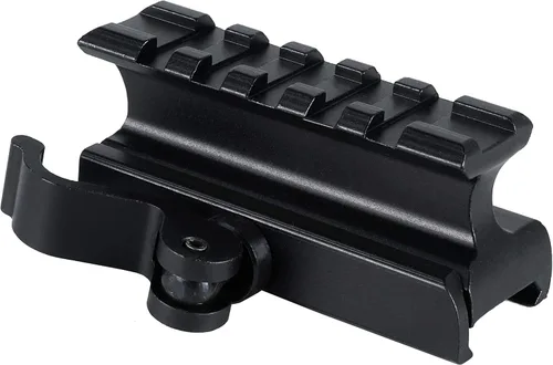 Monstrum Picatinny - Soporte elevador para puntos rojos y óptica, 2.5 pulgadas con liberación rápida, perfil alto