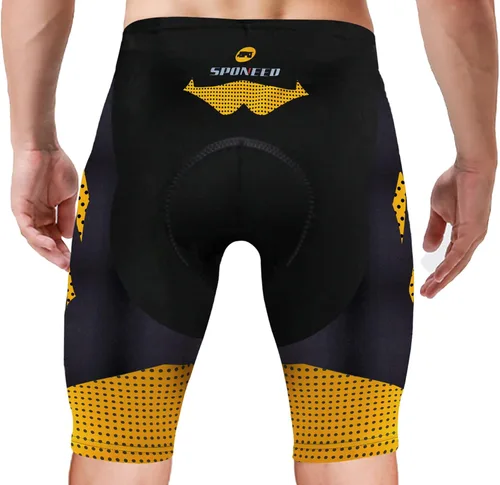 Miniatura 9 de sponeed Pantalones cortos de ciclismo para hombre, pantalones acolchados para ciclismo, ropa de ciclismo