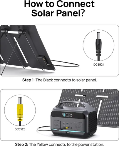 Miniatura 7 de Generador solar de 600 W (sobretensión de 1200 W), estación de energía portátil con panel solar de 100 W, batería LFP de 576 Wh (180,000 mAh)