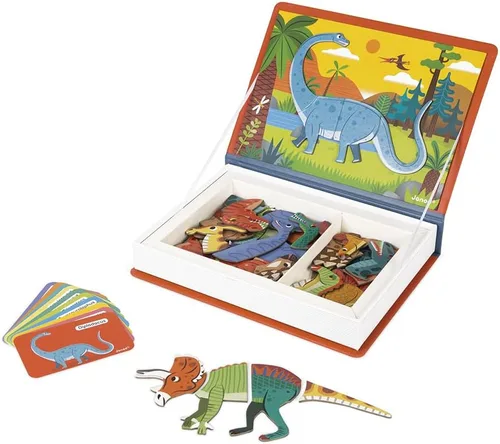 Miniatura 8 de Janod MagnetiBook - Juego magnético de 41 piezas para mezclar y combinar animales, juego creativo, mejora las habilidades motoras, desarrolla