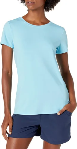Miniatura 2 de Tienda Essentials Camiseta Tech Stretch de manga corta con cuello redondo para mujer (disponible en tallas grandes), varios paquetes