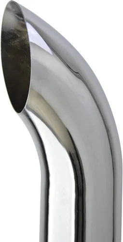 Miniatura 3 de Tubo de escape curvado cromado de 5 "OD×24